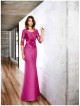 VESTIDO LARGO FUCSIA