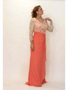 VESTIDO   BEGOÑA LARGO      CULTURA EUROPEA