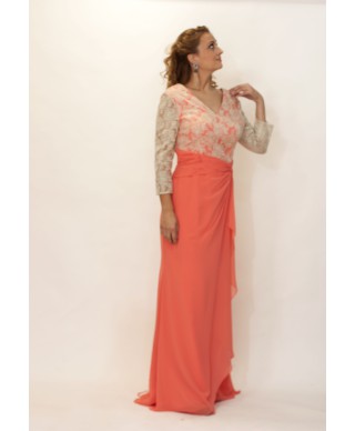 VESTIDO   BEGOÑA LARGO      CULTURA EUROPEA