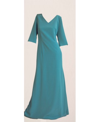 VESTIDO LARGO ZAGRA AZUL