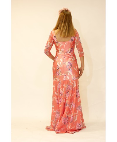VESTIDO LARGO ZUJAR  ESTAMPADO    ANA TORRES