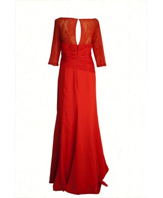 VESTIDO LARGO VALENCIA ROJO   CABOTINE