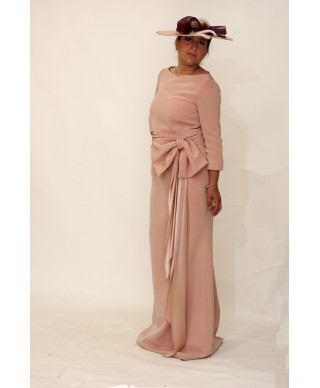 VESTIDO ANTONIA LARGO ROSA NUDE    VICKY MARTIN BERROCAL