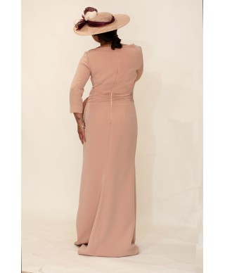 VESTIDO ANTONIA LARGO ROSA NUDE    VICKY MARTIN BERROCAL