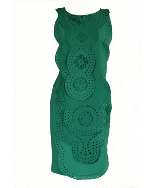 VESTIDO ERCE VERDE CORTO   AMAYA ARZUAGA