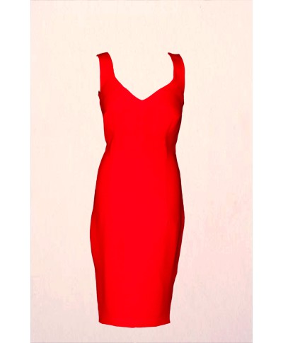 VESTIDO LILI CORTO ROJO    CLAUDIA   MATA