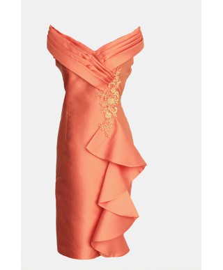 VESTIDO SALLY CORTO NARANJA    ESTHEFAN