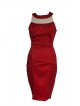 VESTIDO ROJO CORTO KAY  CLAUDIA MATA