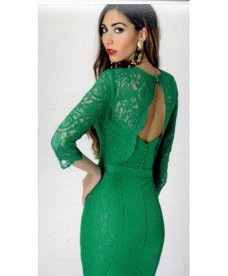 VESTIDO TOMMY  CORTO VERDE,    CLAUDIA MATA