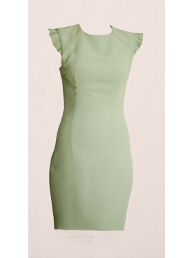 VESTIDO ETNA CORTO VERDE    CLAUDIA MATA