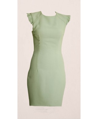 VESTIDO ETNA CORTO VERDE    CLAUDIA MATA