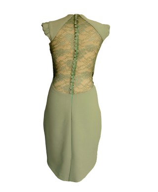 VESTIDO ETNA CORTO VERDE    CLAUDIA MATA