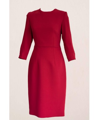 VESTIDO ADRA  CORTO GRANATE      VICKY MARTIN VERROCAL