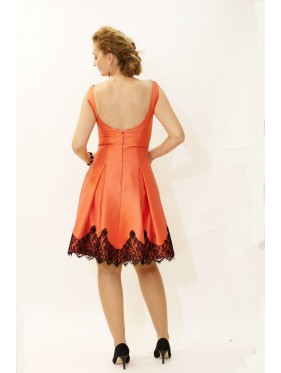 VESTIDO BEDAR CORTO NARANJA   NACHO BUENO