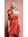 VESTIDO LAROYA CORTO NARANJA  CHERUBINA