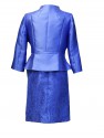 CONJUNTO DE VESTIDO CON CHAQUETA   CORTO AZUL TINTA,   EVASSE