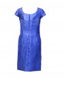 CONJUNTO DE VESTIDO CON CHAQUETA   CORTO AZUL TINTA,   EVASSE