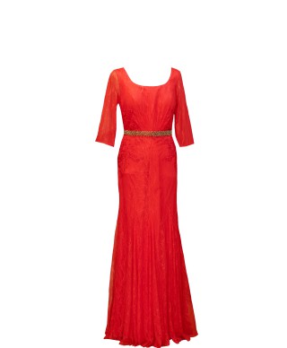 VESTIDO MARIA LARGO ROJO     CABOTINE