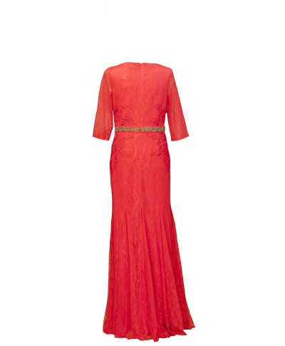 VESTIDO MARIA LARGO ROJO     CABOTINE