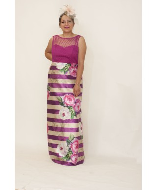 VESTIDO ORIA LARGO  NATIVIDAD JIMENEZ