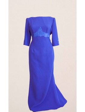 VESTIDO   VENT        AZUL  LARGO   MARIA BORDALLO