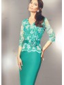 VESTIDO VELEZ   LARGO VERDE    NATIVIDAD JIMENEZ