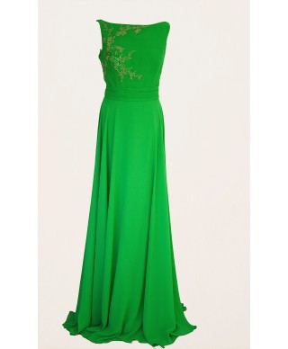 VESTIDO VIATOR  VERDE LARGO X&M