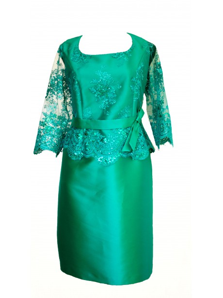 VESTIDO CARLOTA  CORTO VERDE