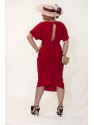 VESTIDO ESPEJO  CORTO GRANATE    CHERUBINA