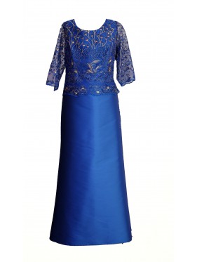 VESTIDO SANTA LARGO AZUL  
