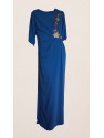 VESTIDO SANTAELLA LARGO AZUL KLEIN