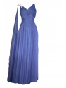 VESTIDO LUMBRERA LARGO AZUL PLOMO X&M