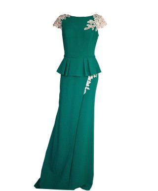 VESTIDO GISELE  LARGO VERDE