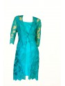 VESTIDO ELIAN CORTO VERDE AGUA   MOURIÑO