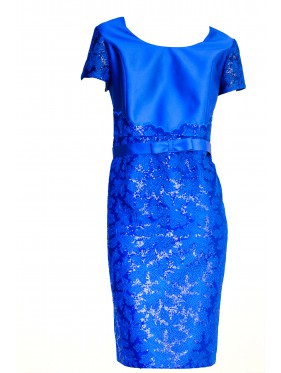 VESTIDO TANIA  CORTO AZUL EVASSE