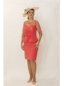 VESTIDO SINGLA CORTO CORAL