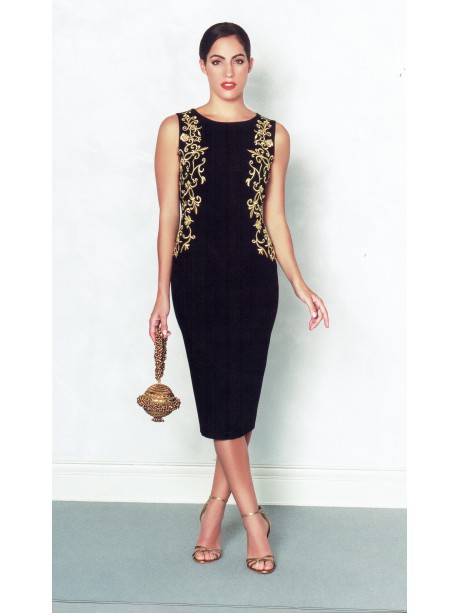 VESTIDO ZAFRA NEGRO  NURIBEL