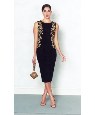 VESTIDO ZAFRA NEGRO  NURIBEL