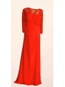 VESTIDO TASSA LARGO ROJO EVASSE