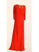 VESTIDO TASSA LARGO ROJO EVASSE