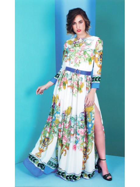 VESTIDO ANGIE   LARGO ESTAMPADO