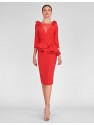 VESTIDO CELINE   CORTO ROJO    MARIA LAGO