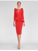 VESTIDO CELINE   CORTO ROJO    MARIA LAGO