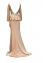 VESTIDO KULLU  LARGO  ROSA NUDE     ALMA  COUTURE