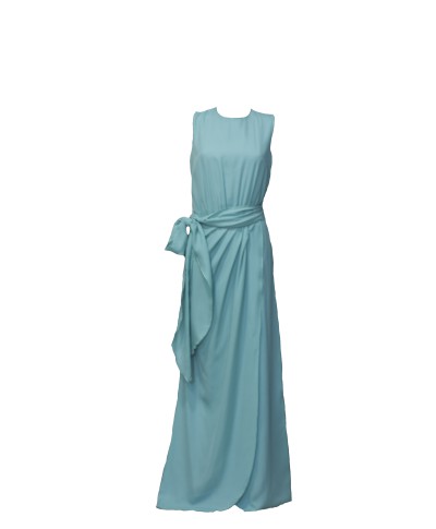 VESTIDO JIM       LARGO CELESTE      MARGARITA MUÑOZ