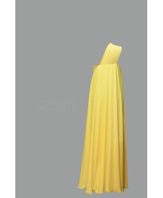 VESTIDO CAROLA LARGO AMARILLO   NURIBEL