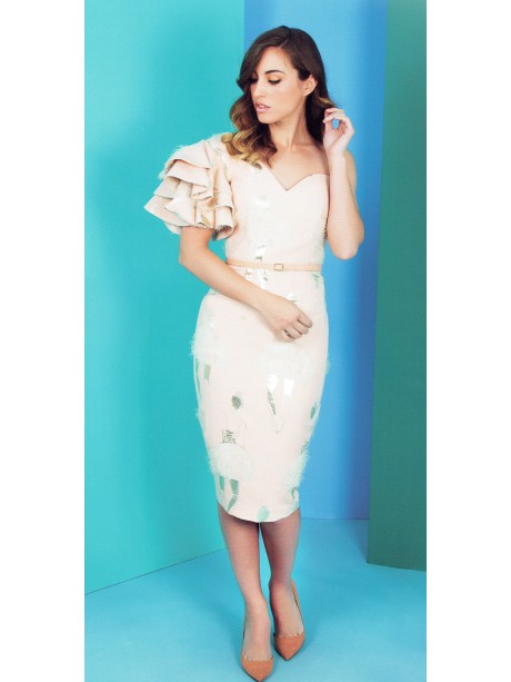 VESTIDO ARES  CORTO SALMON