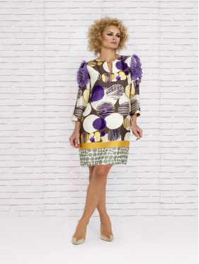 VESTIDO ELSA  CORTO ESTAMPADO     NURIBEL