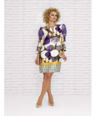 VESTIDO ELSA  CORTO ESTAMPADO     NURIBEL