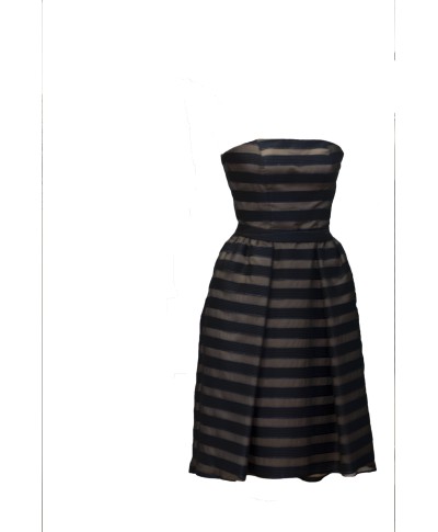 VESTIDO TILLY CORTO AZUL Y DORADO    CABOTINE